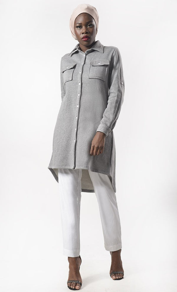 Everyday Wear Basic Tunic With Pant Set - EastEssence.com