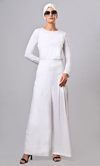 Everyday wear comfortable Islamic modest twill pants with pockets - EastEssence.com