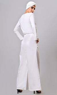 Everyday wear comfortable Islamic modest twill pants with pockets - EastEssence.com