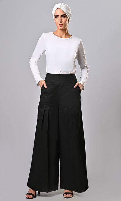 Islamic modest twill pants with pockets