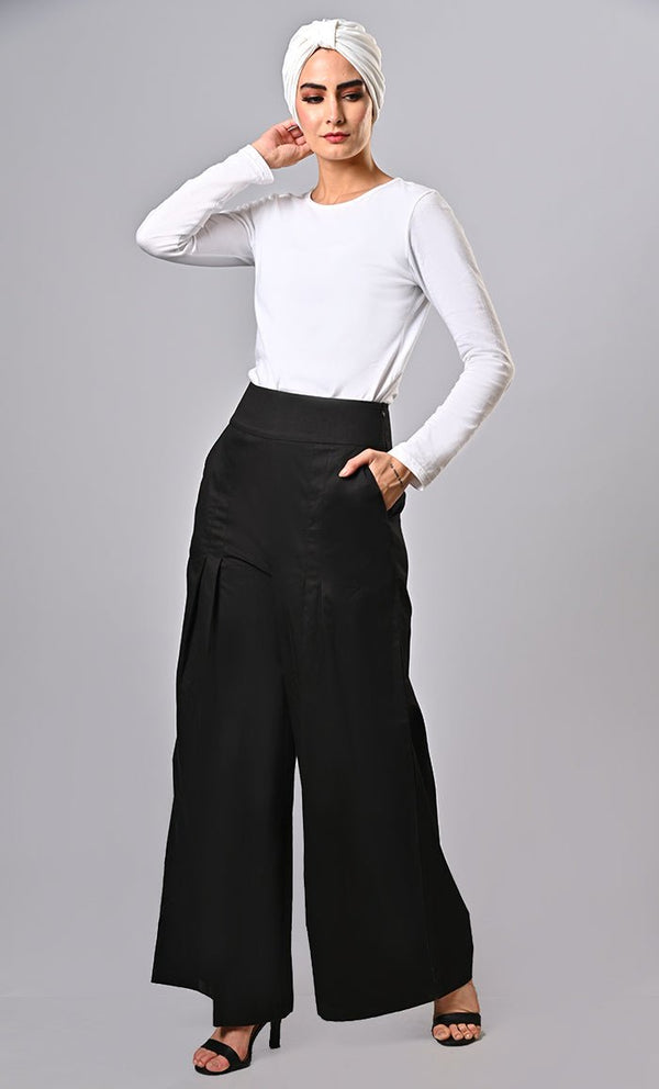 Islamic modest twill pants with pockets