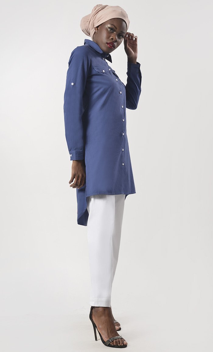 Everydaywear Basic Tunic With Pant Set - EastEssence.com