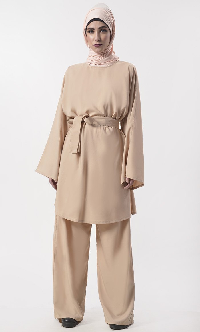 Everydaywear Basic Tunic With Pant Set - EastEssence.com