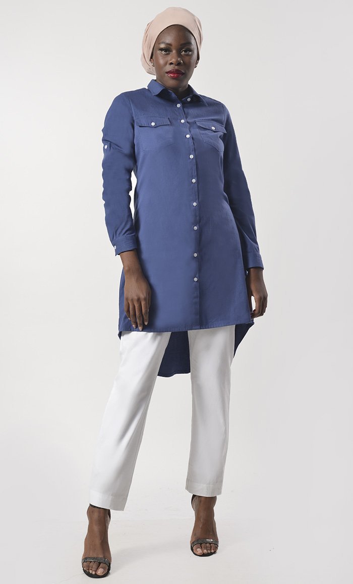 Everydaywear Basic Tunic With Pant Set - EastEssence.com