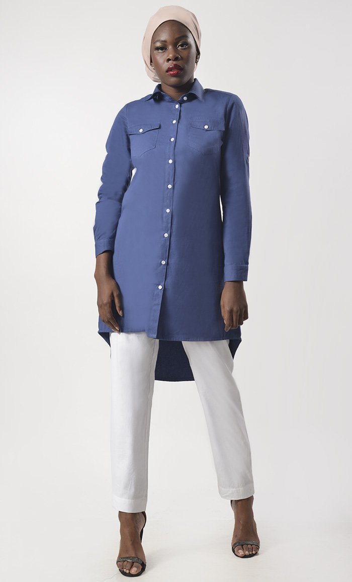 Everydaywear Basic Tunic With Pant Set - EastEssence.com