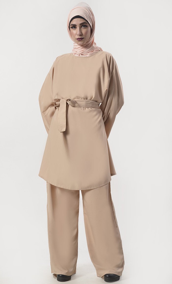 Everydaywear Basic Tunic With Pant Set - EastEssence.com