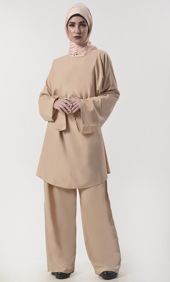Everydaywear Basic Tunic With Pant Set - EastEssence.com
