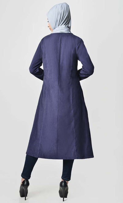Fall buttondown corduroy tunic - EastEssence.com