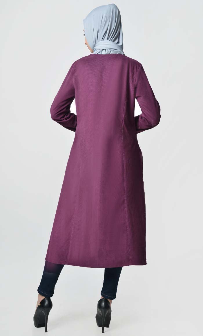 Fall buttondown corduroy tunic - EastEssence.com