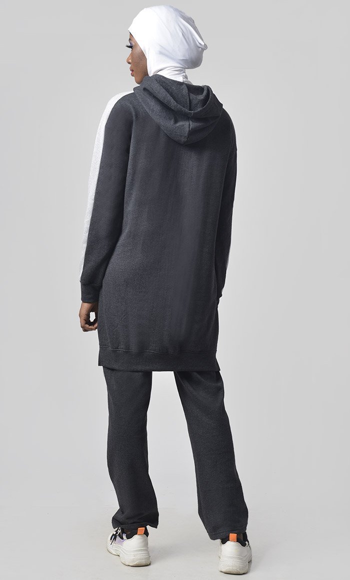 Fleece Hooded Sportswear Set - EastEssence.com