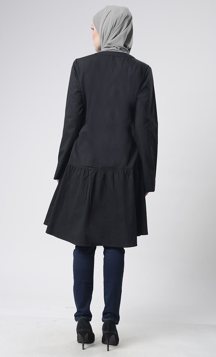 Front Button Down Basic Tunic