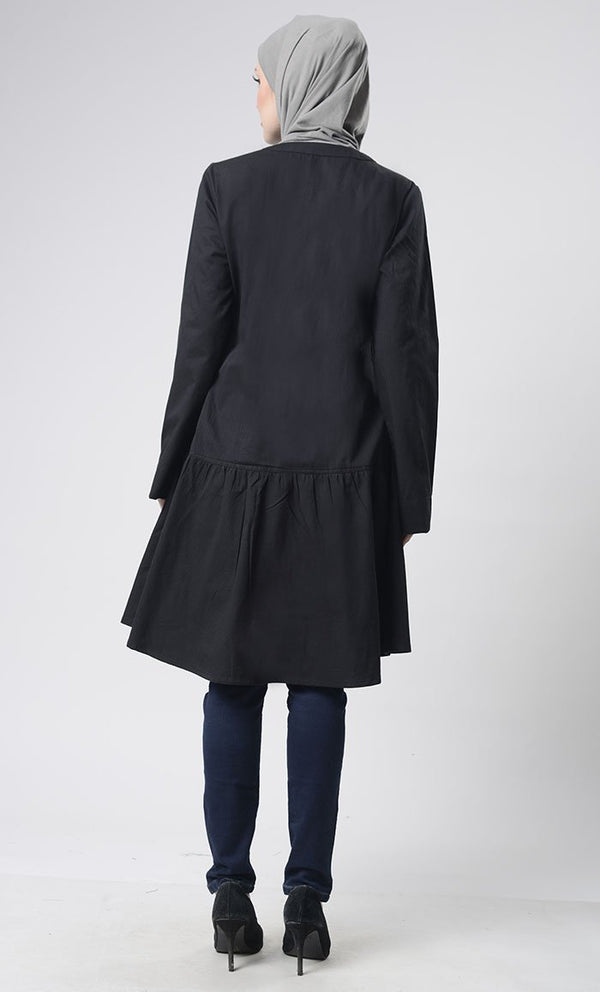 Front Button Down Basic Tunic