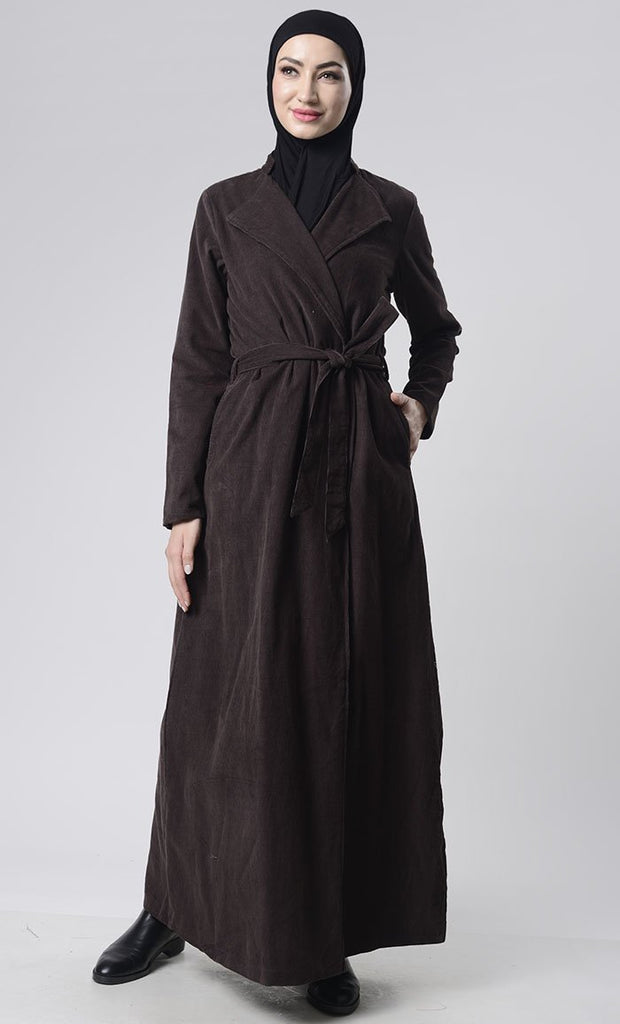 Front Button Down Corduroy Layer Jacket - EastEssence.com