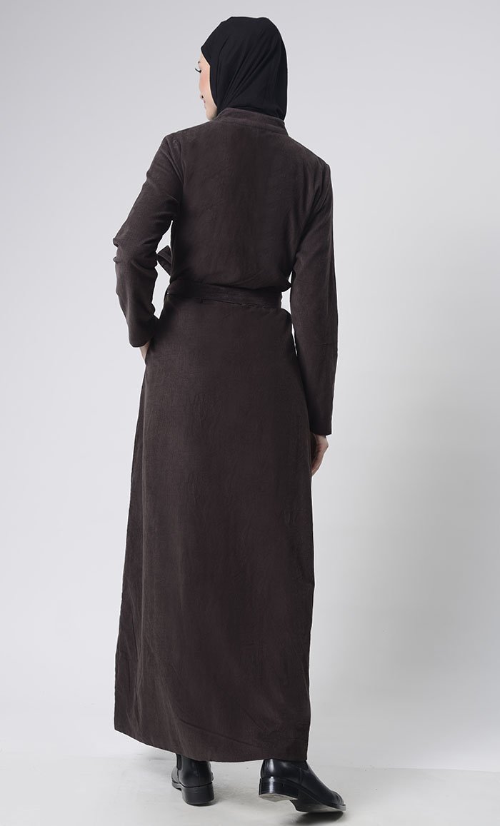 Front Button Down Corduroy Layer Jacket - EastEssence.com