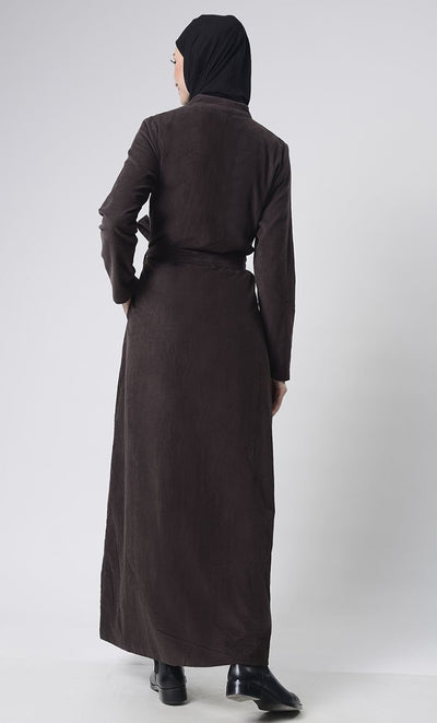 Front Button Down Corduroy Layer Jacket - EastEssence.com