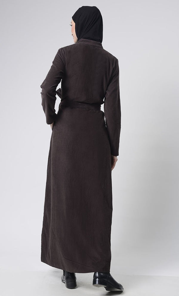 Front Button Down Corduroy Layer Jacket - EastEssence.com