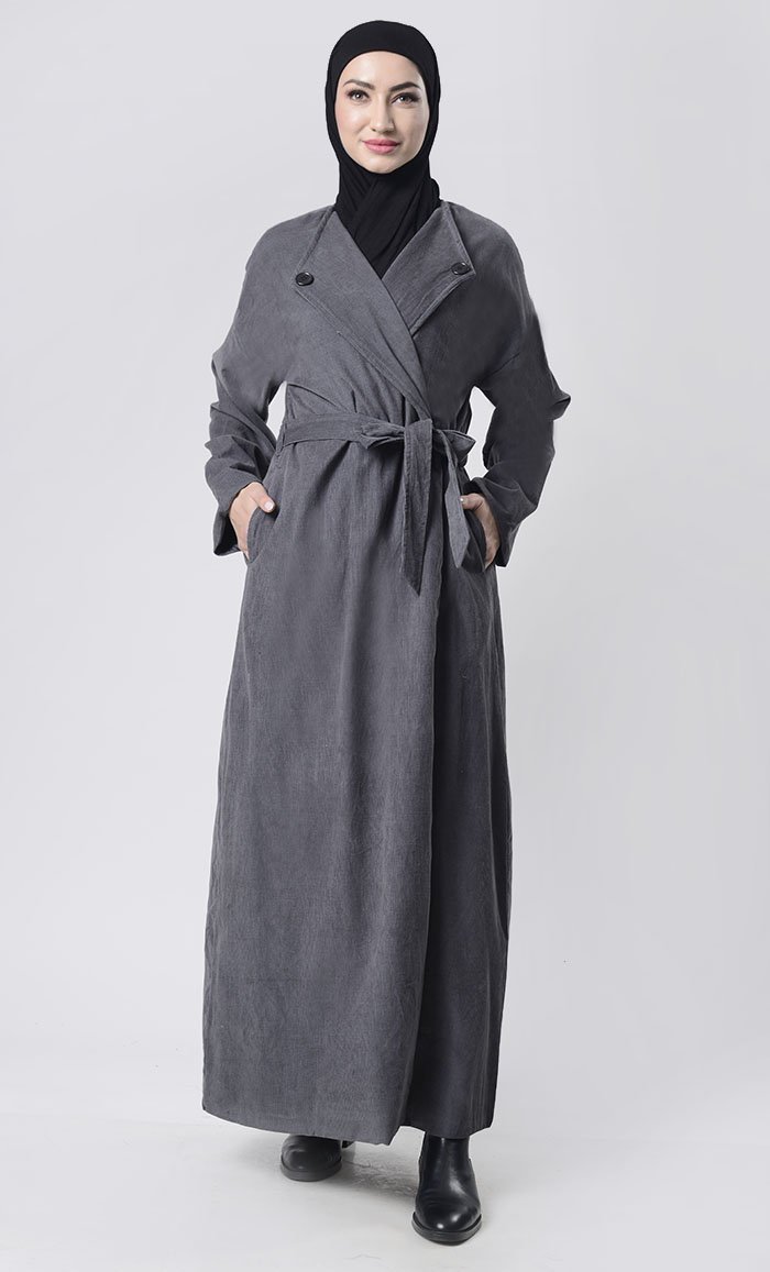 Front Button Down Corduroy Layer Jacket - EastEssence.com