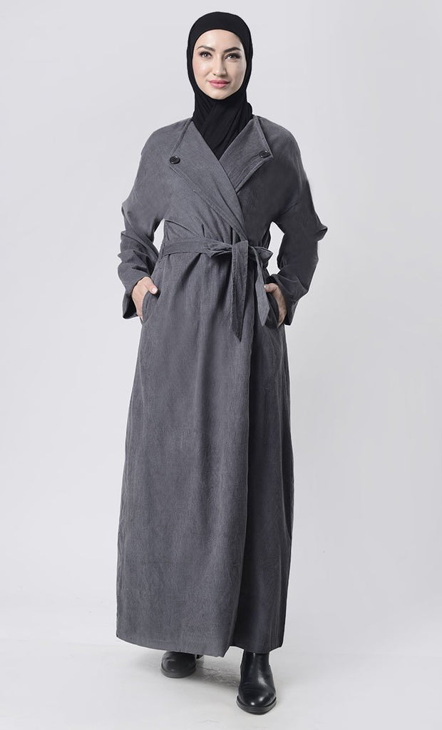 Front Button Down Corduroy Layer Jacket - EastEssence.com