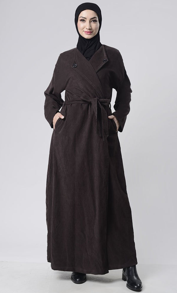 Front Button Down Corduroy Layer Jacket - EastEssence.com