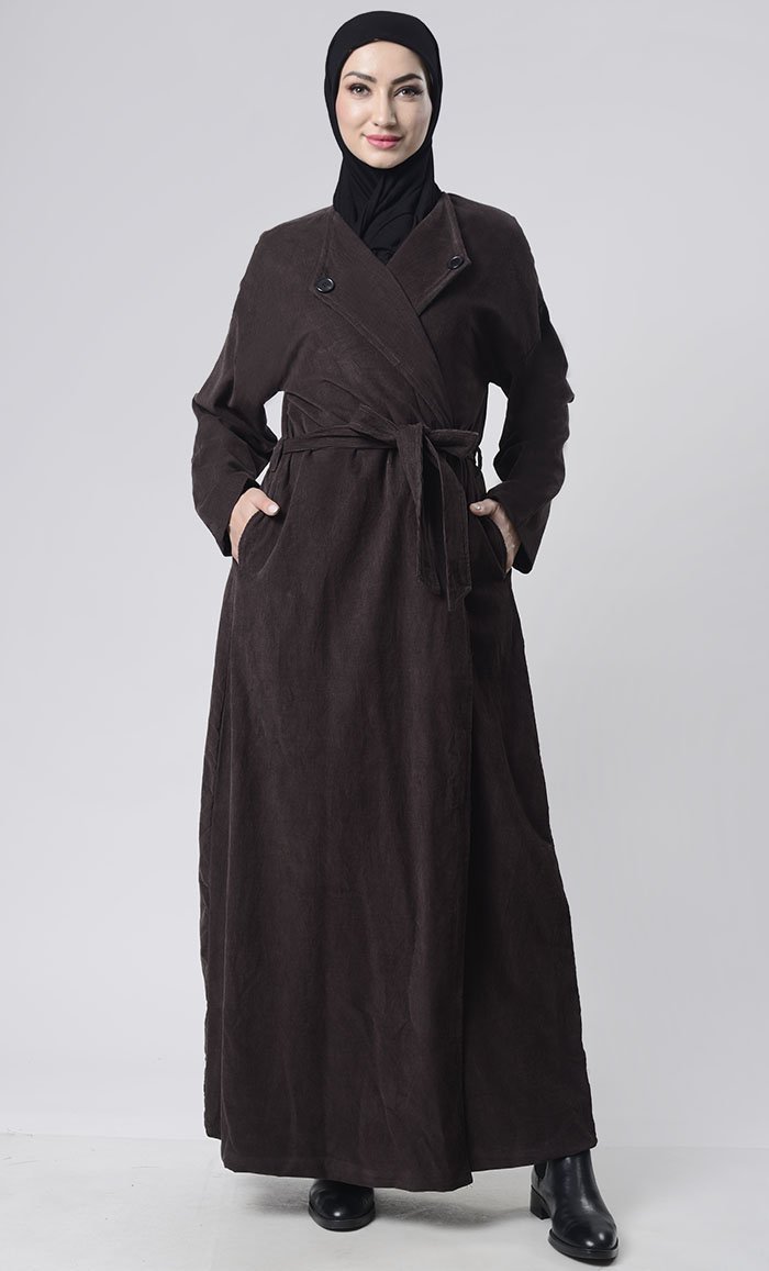 Front Button Down Corduroy Layer Jacket - EastEssence.com