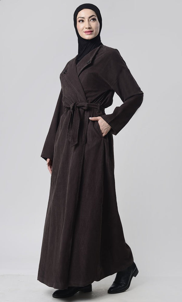 Front Button Down Corduroy Layer Jacket - EastEssence.com