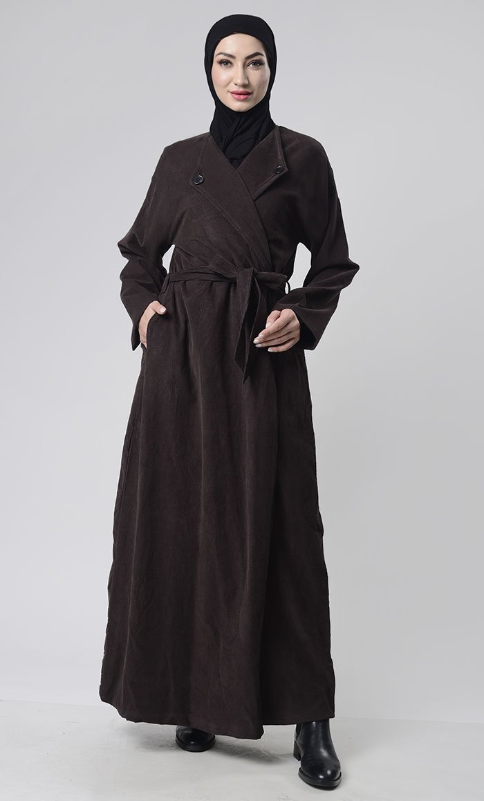 Front Button Down Corduroy Layer Jacket - EastEssence.com