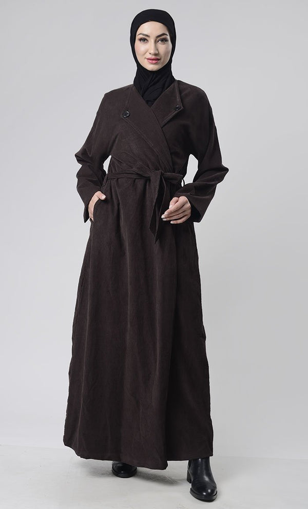 Front Button Down Corduroy Layer Jacket - EastEssence.com