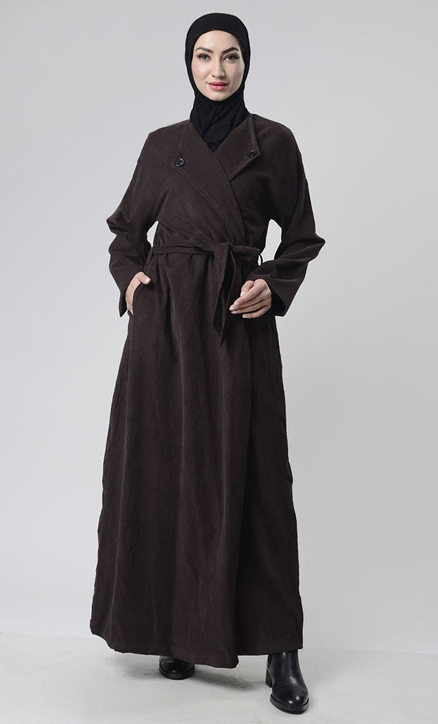 Front Button Down Corduroy Layer Jacket - EastEssence.com