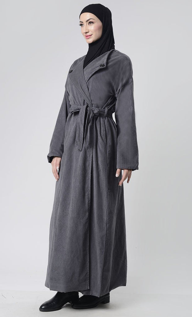 Front Button Down Corduroy Layer Jacket - EastEssence.com