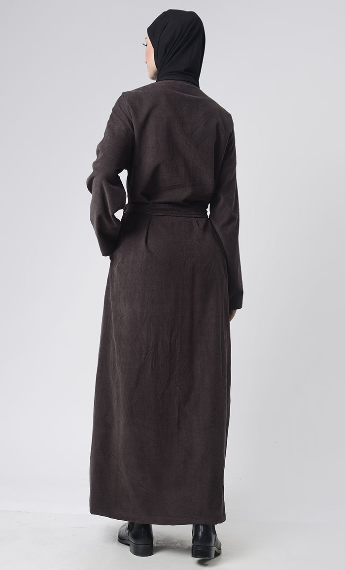 Front Button Down Corduroy Layer Jacket - EastEssence.com