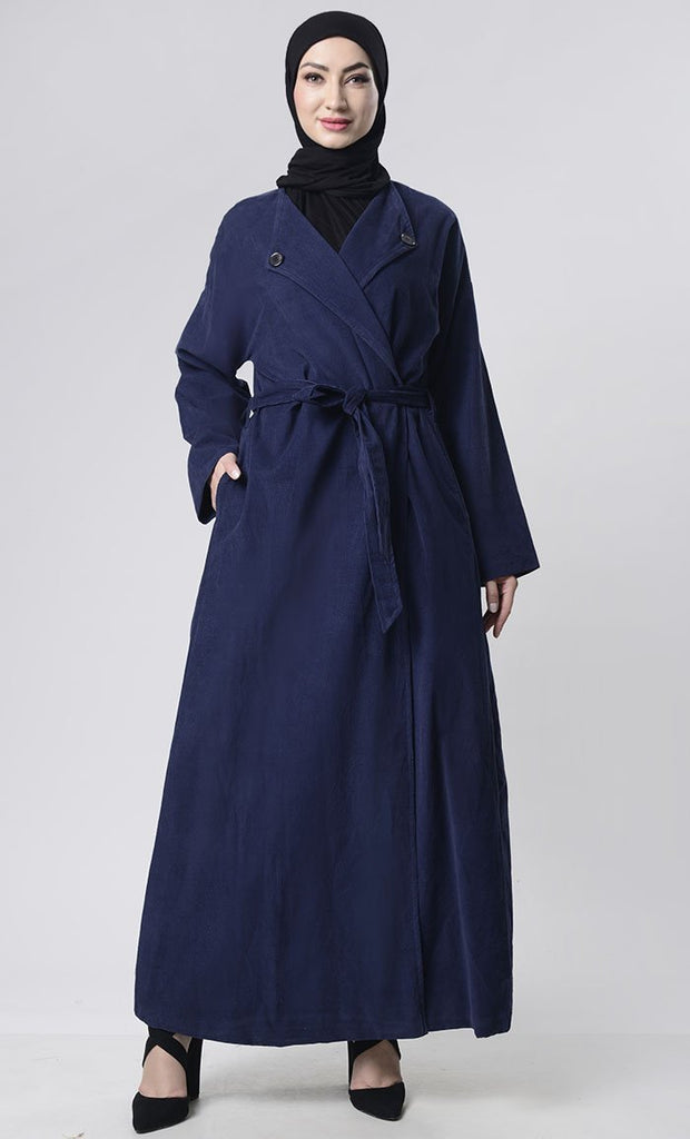 Front Button Down Corduroy Layer Jacket - EastEssence.com