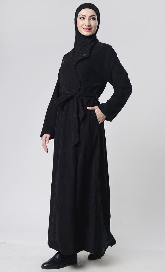 Front Button Down Corduroy Layer Jacket - EastEssence.com