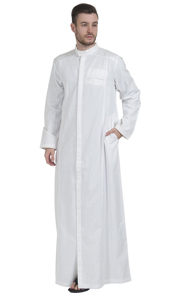 Front Open Dishdasha - EastEssence.com