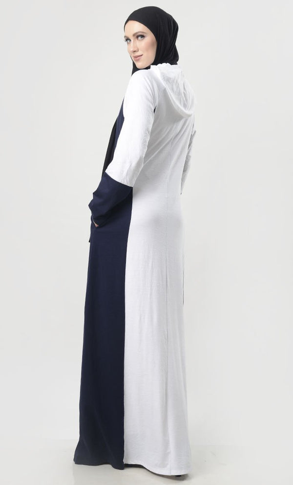 Front With Zipper Jersey Comfort Abaya