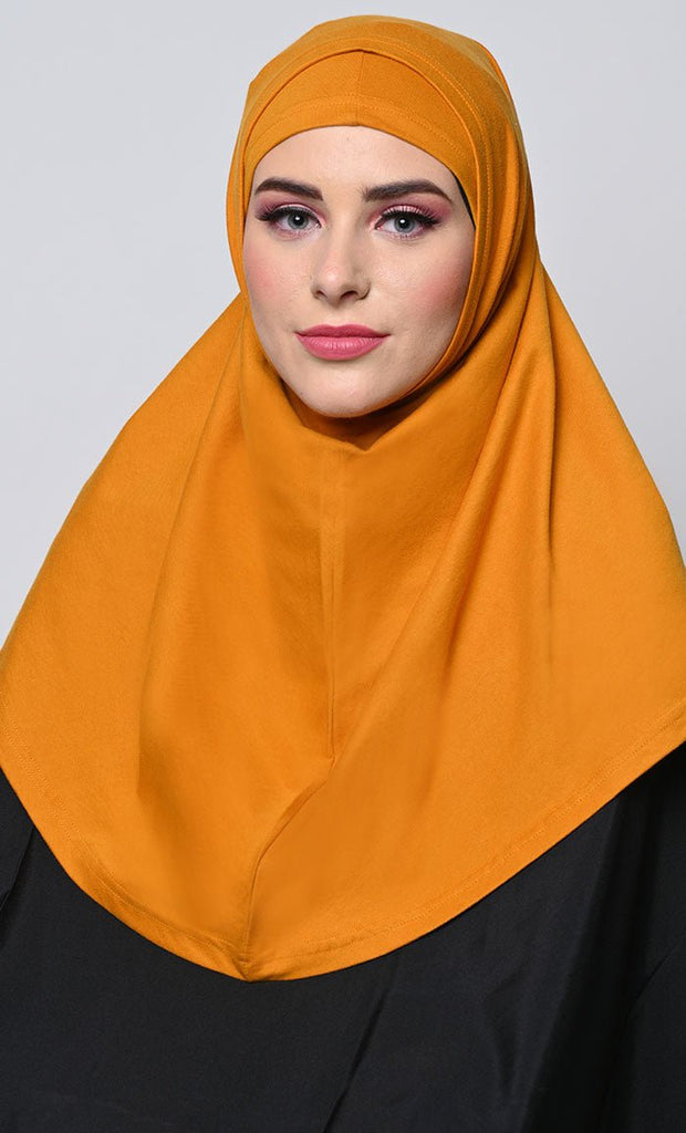 Full Cover Up Mustard Almirah+Hijab Set - EastEssence.com