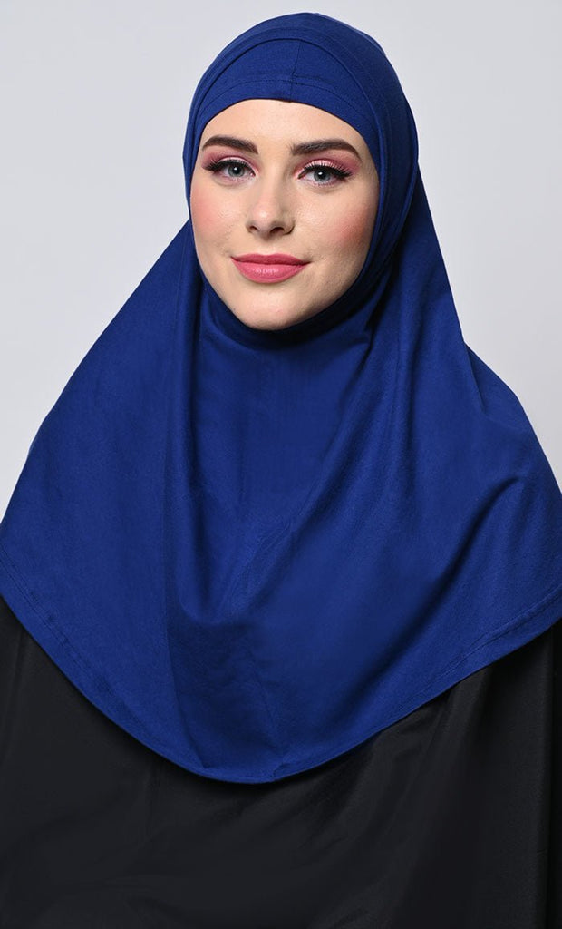 Full Cover Up Royal Blue Almirah+Hijab Set - EastEssence.com