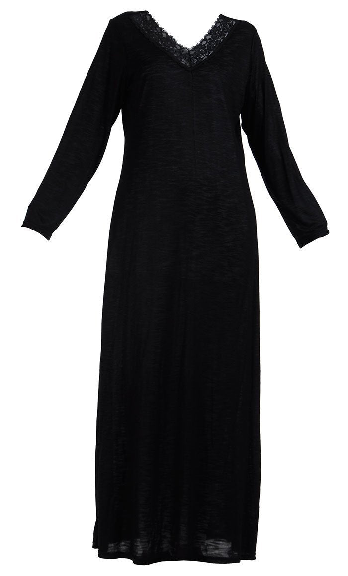 Laced Neckline Under Dress Slip On Lining
