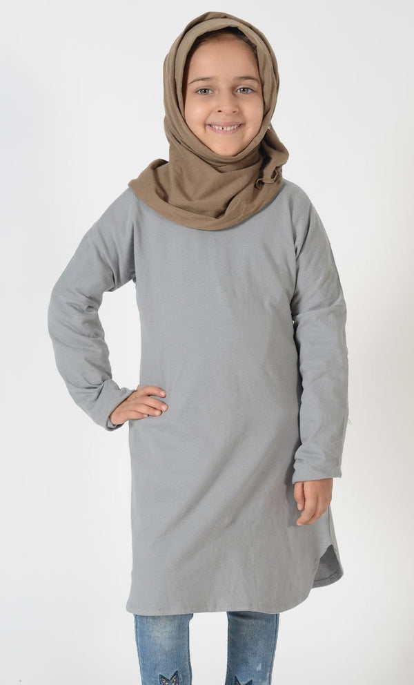 Girls Basic Cotton Uniform Tee - EastEssence.com