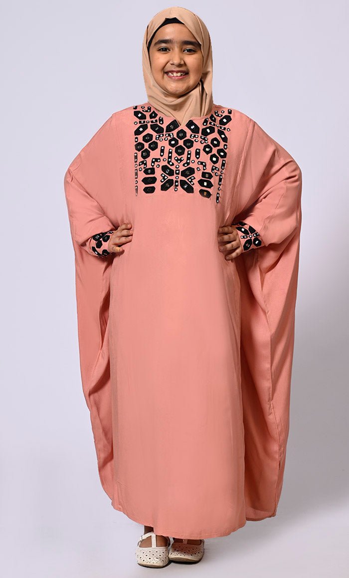 Girls Burlwood Kaftan Abaya