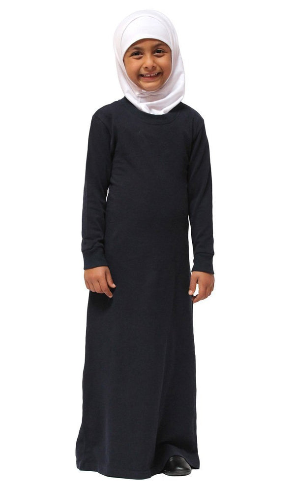 Girls Cotton Jersey Abaya - Final Sale - EastEssence.com