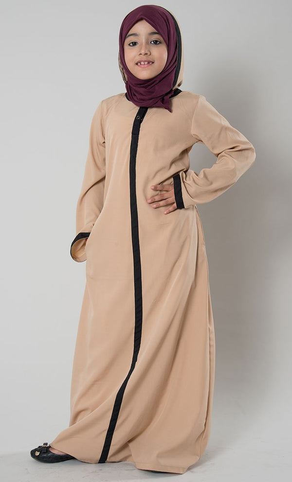 Girls Hooded Abaya - EastEssence.com