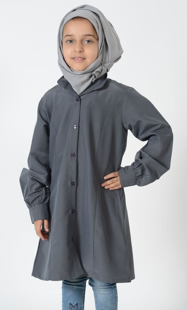 Girls Uniform Button Down Tunic - EastEssence.com