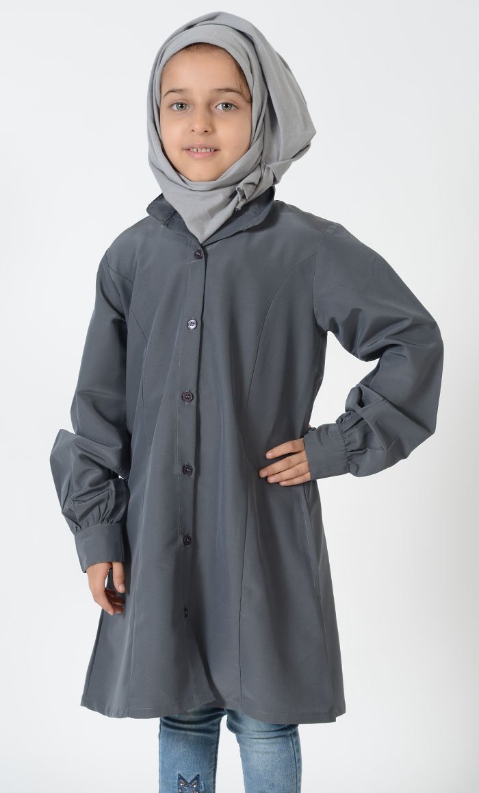 Girls Uniform Button Down Tunic - EastEssence.com