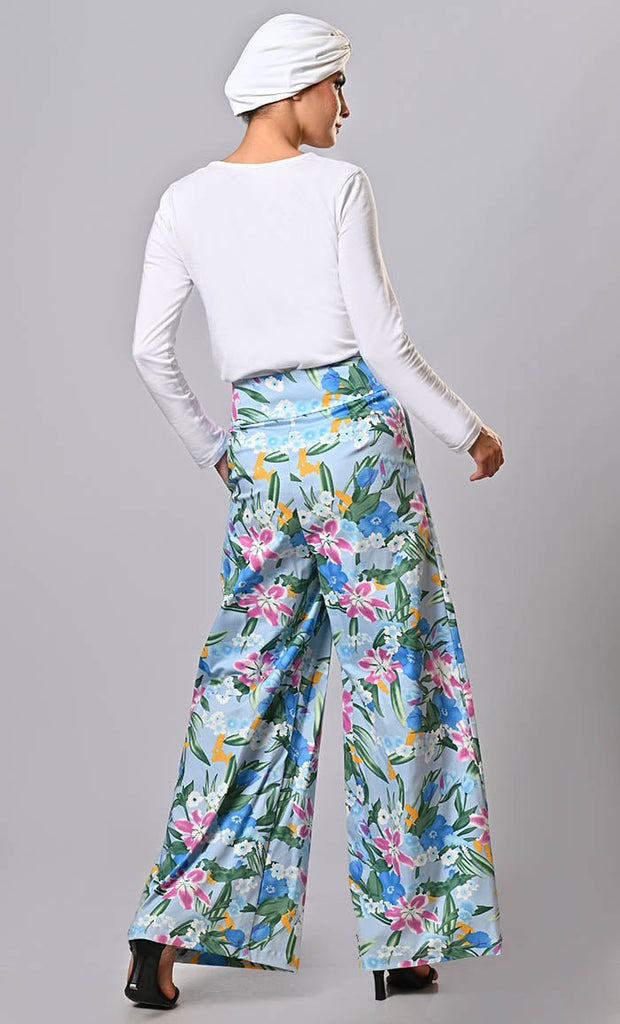 Graceful Modesty Elevating Style with Islamic printed Pants - EastEssence.com