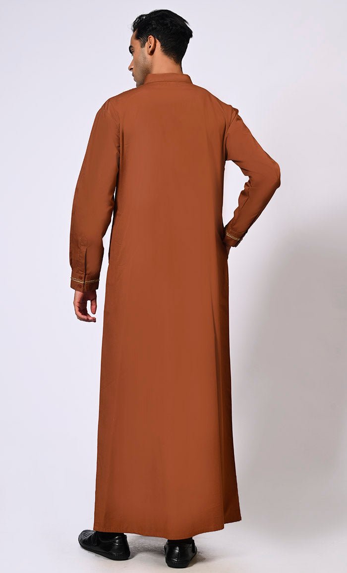 Traditional Men's Brown Thobe