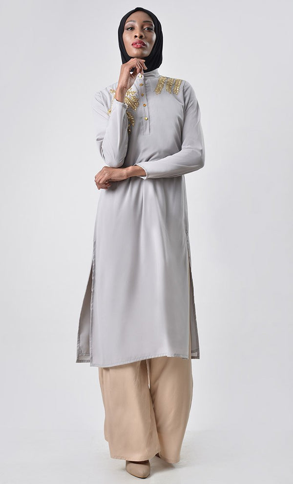 Heavy Hand Embroidered 2pc Set - EastEssence.com