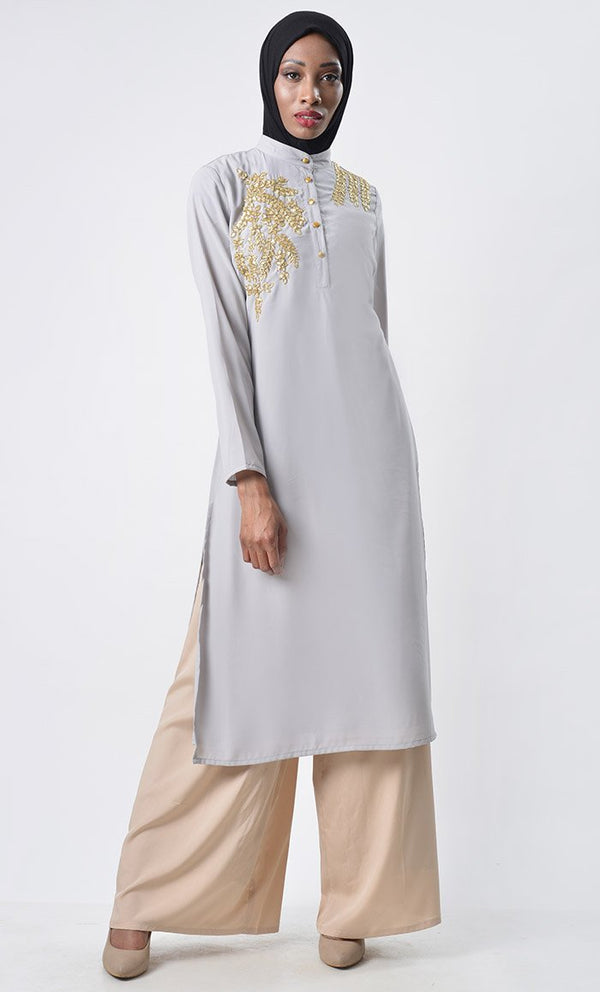 Heavy Hand Embroidered 2pc Set - EastEssence.com