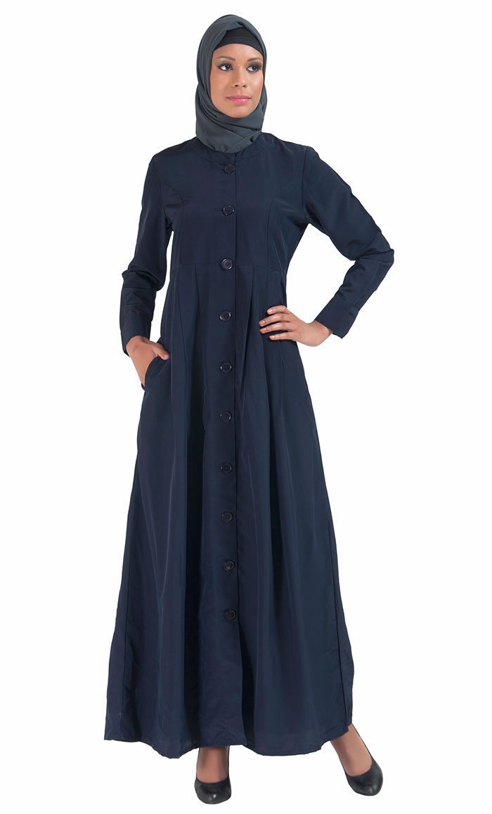 High Neck Side pockets Kashibo Abaya/ Jilbab - EastEssence.com