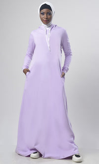 Hooded Fleece Comfort Abaya - EastEssence.com