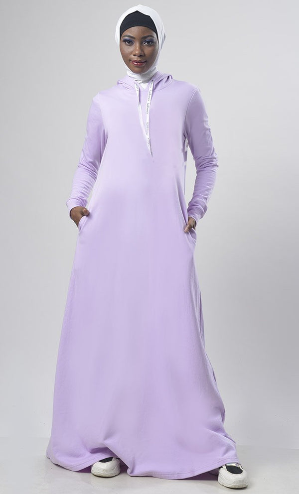 Hooded Fleece Comfort Abaya - EastEssence.com